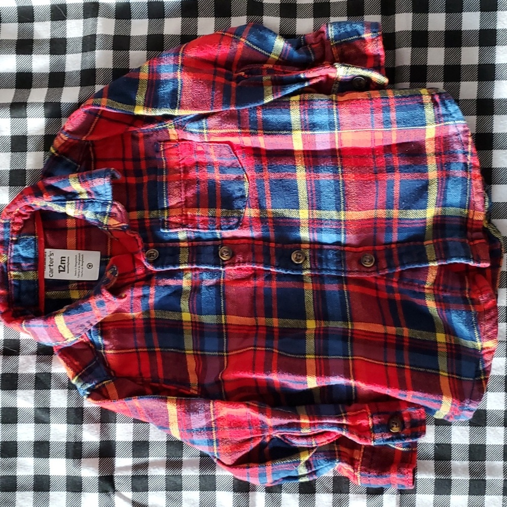 Carters boys flannel shirt